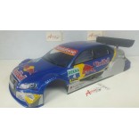 BOLHA AUDI A4 DTM RED BULL PARA ESCALA 1/10 ON-ROAD LARGURA 200mm PINTADA LYNX LHP1009 ARB